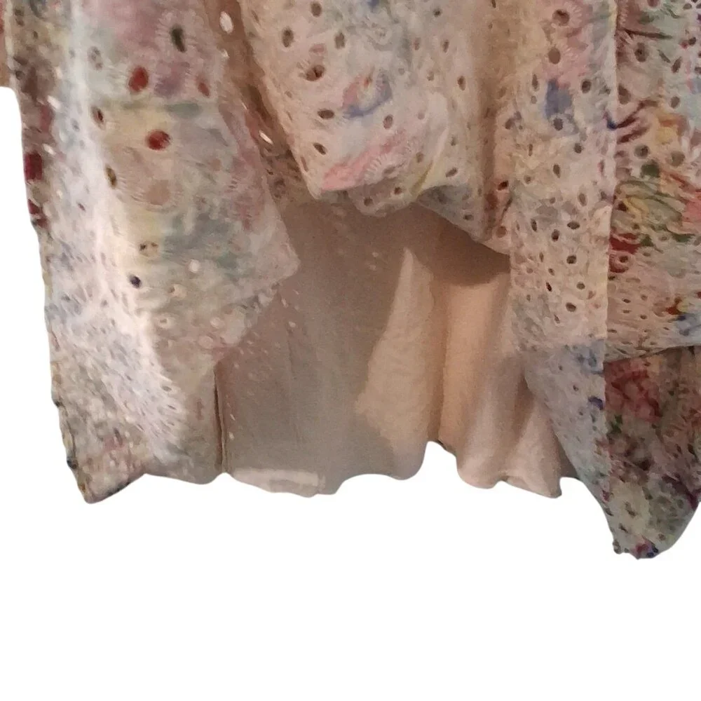 En Saison nwt eyelet babydoll dress womens Medium floral